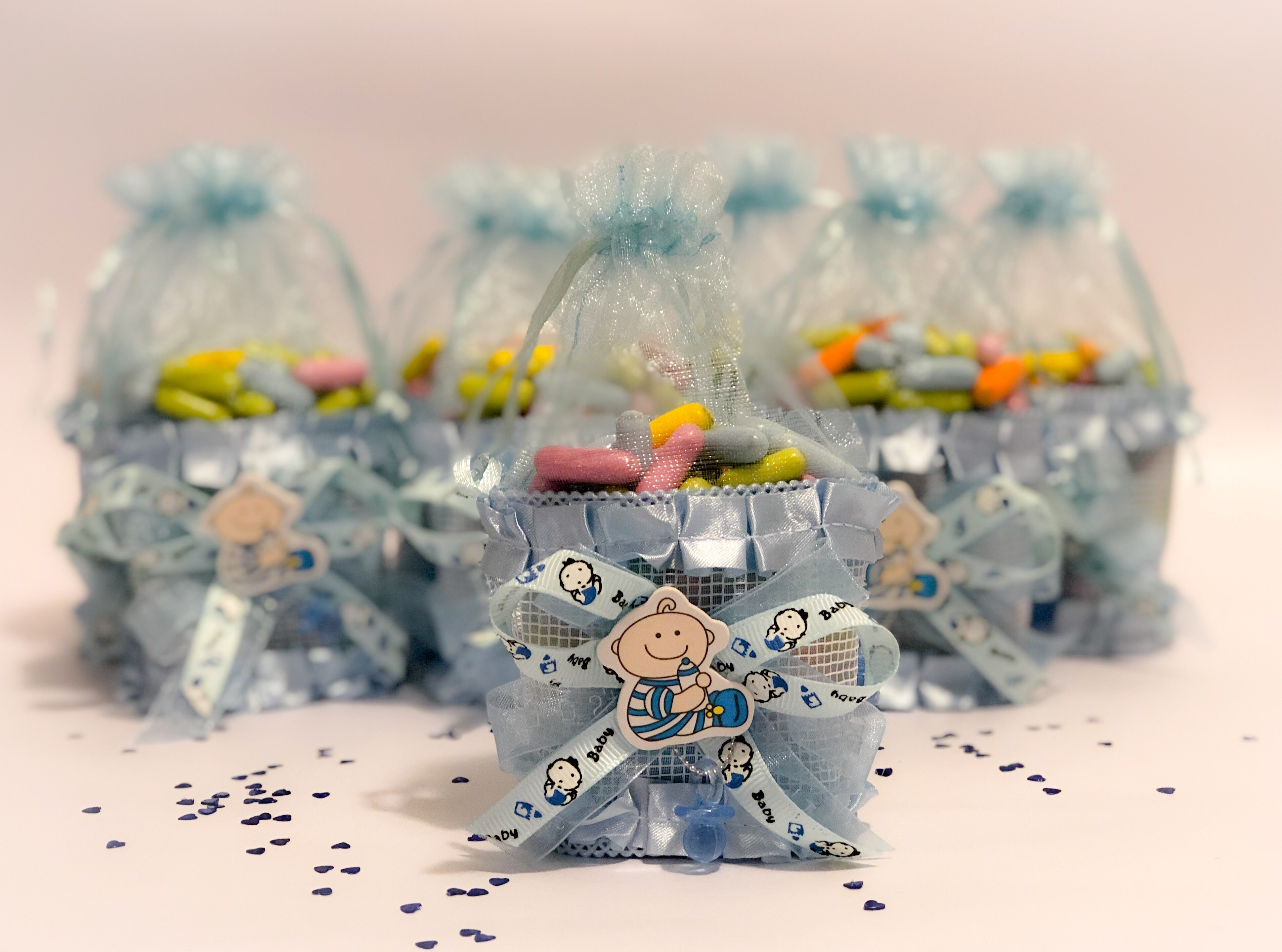 Blue Baby Baskets