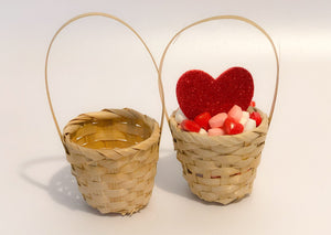 Miniature Natural Straw Baskets