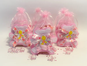 Pink Teddy Bear Baskets