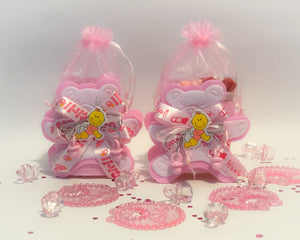 Pink Teddy Bear Baskets