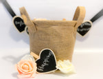 Load image into Gallery viewer, Set of Wooden Heart Shaped Chalkboard Clothespin
