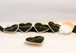 Load image into Gallery viewer, Set of Wooden Heart Shaped Chalkboard Clothespin
