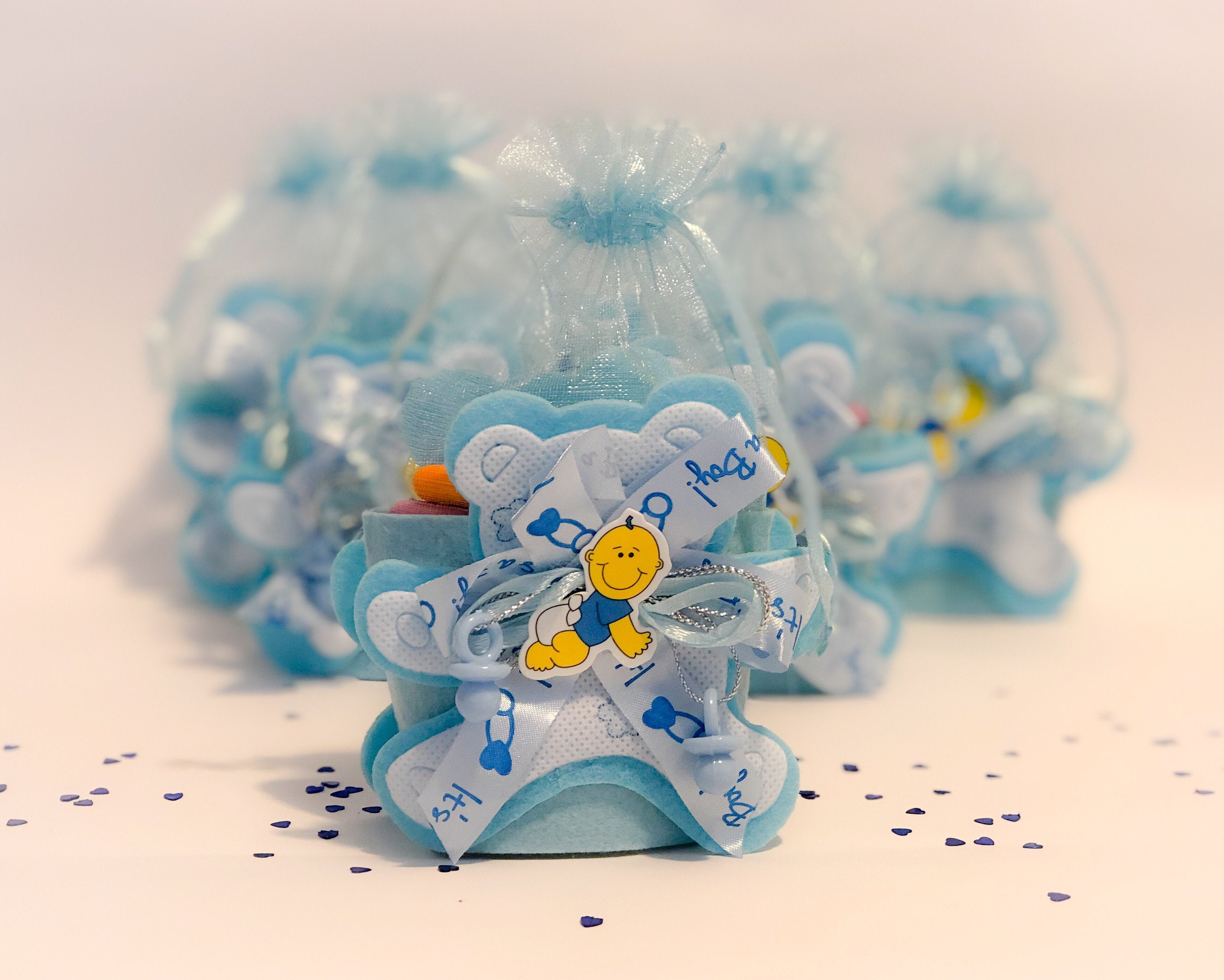 Blue Teddy Bear Baskets