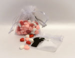Load image into Gallery viewer, Small Bride and Groom White Organza Bags
