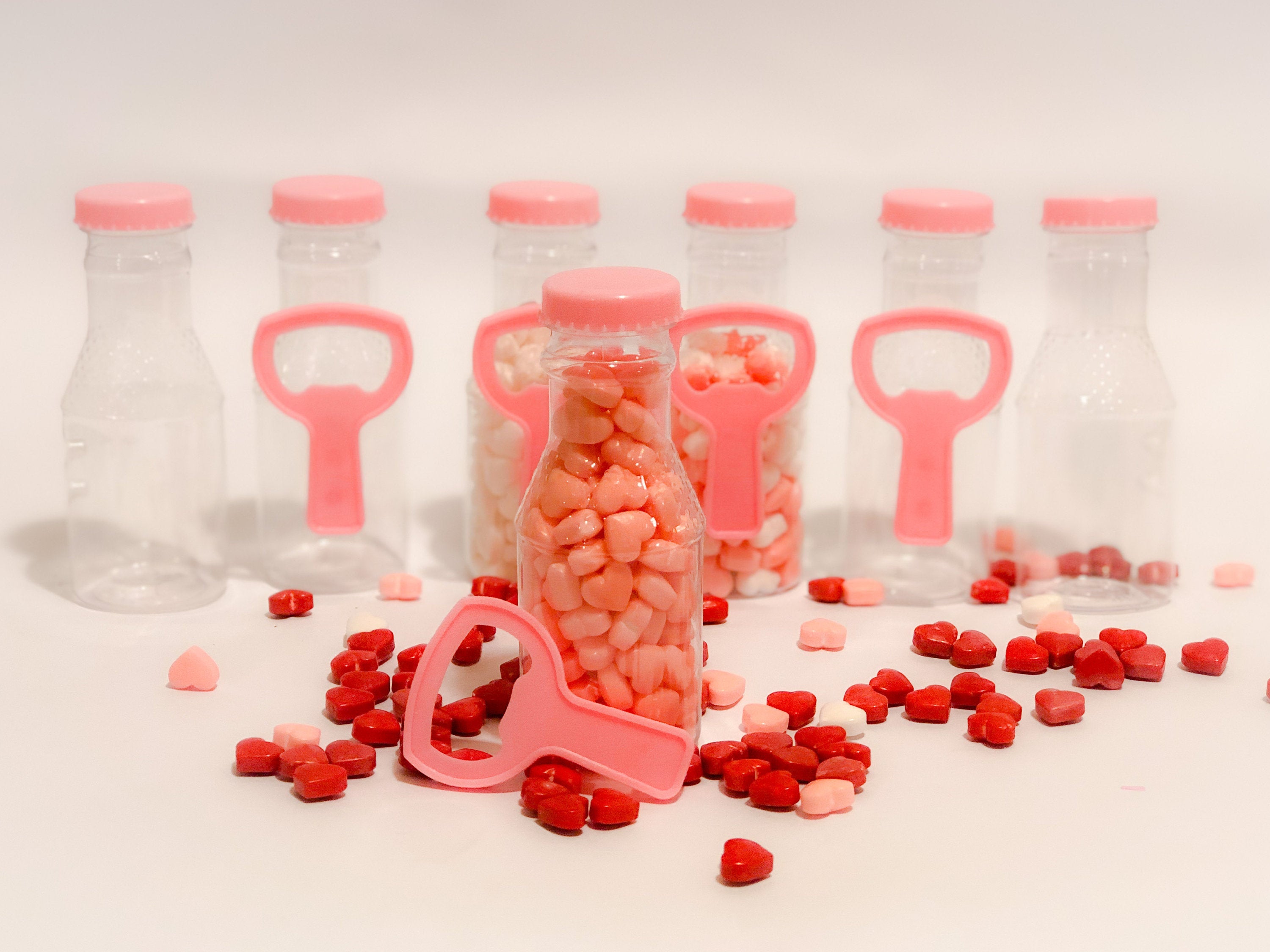 Pink Bottles with an Opener