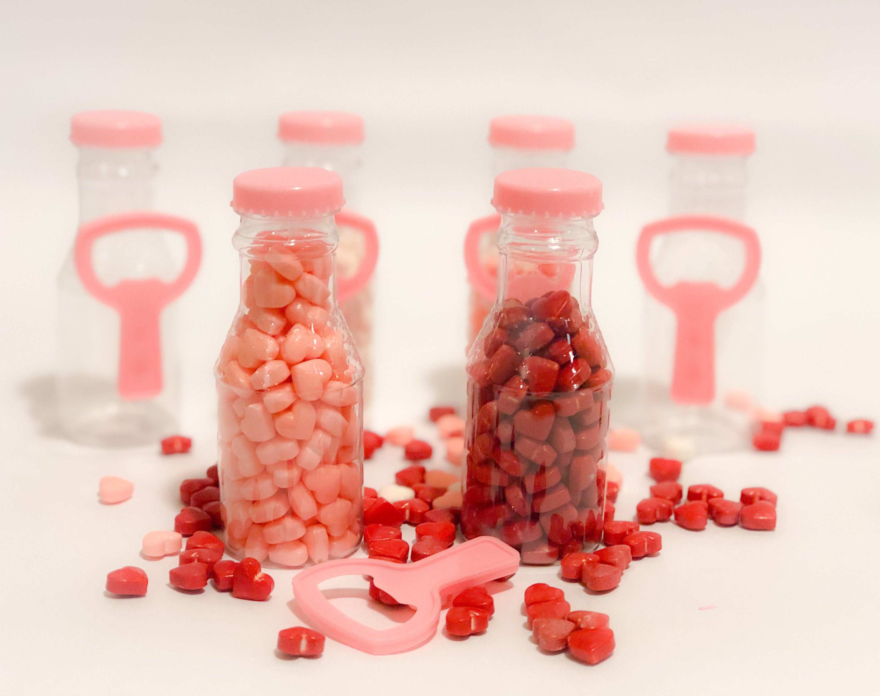 Pink Bottles with an Opener