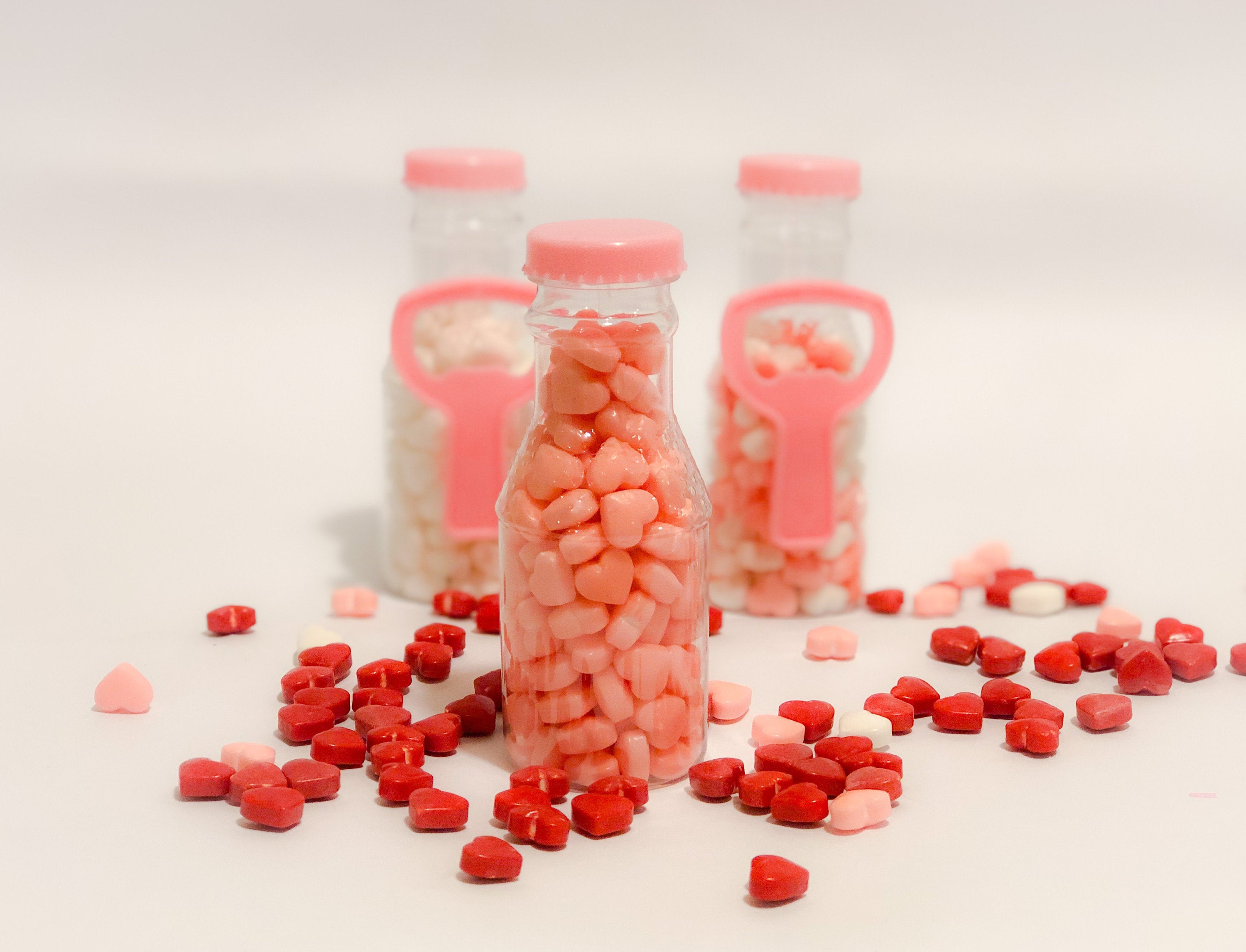 Pink Bottles with an Opener