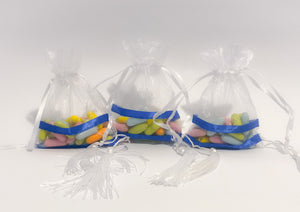 Set of White Tallit Organza Bags for Bar Mitzvah