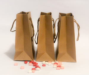 Eco Friendly Natural Kraft Paper Bags With a Shoelace Handle