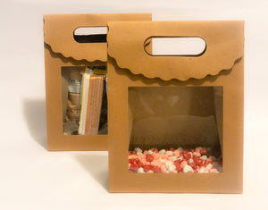 Brown Bags with a Transparent Window